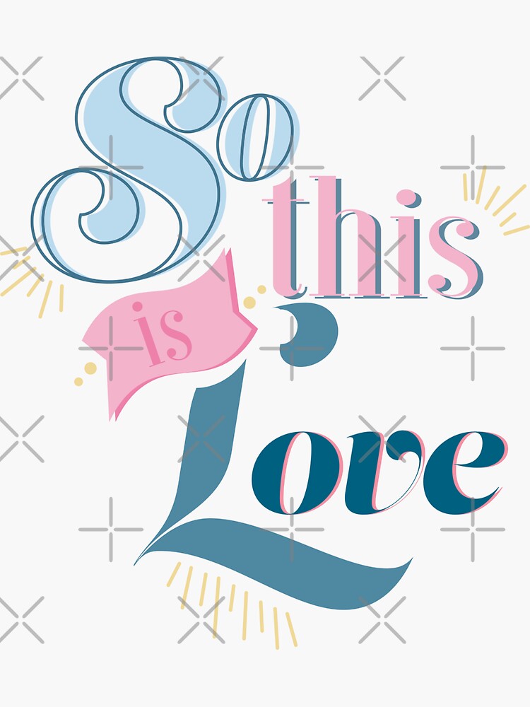 "Cinderella So This is Love" Sticker by makeupaura | Redbubble