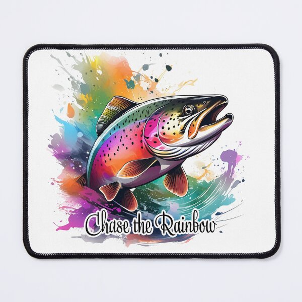 Item preview, Chase the Rainbow - A Watercolor Rainbow Trout Design for Fly Fishing Enthusiasts designed and sold by traciwithani.