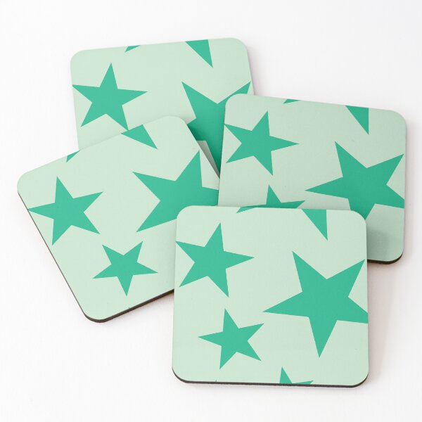 Item preview, Minty Fresh Big Ol' Stars designed and sold by STUDIO MORE Los Angeles.