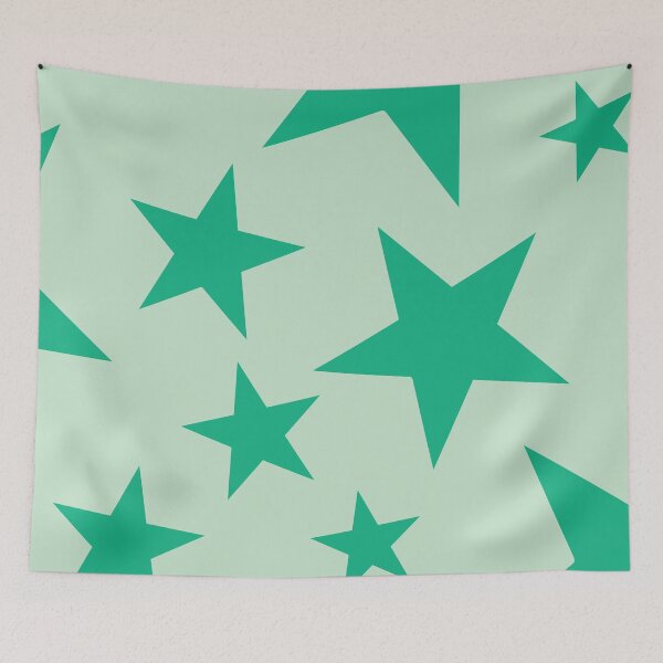 Item preview, Minty Fresh Big Ol' Stars designed and sold by STUDIO MORE Los Angeles.