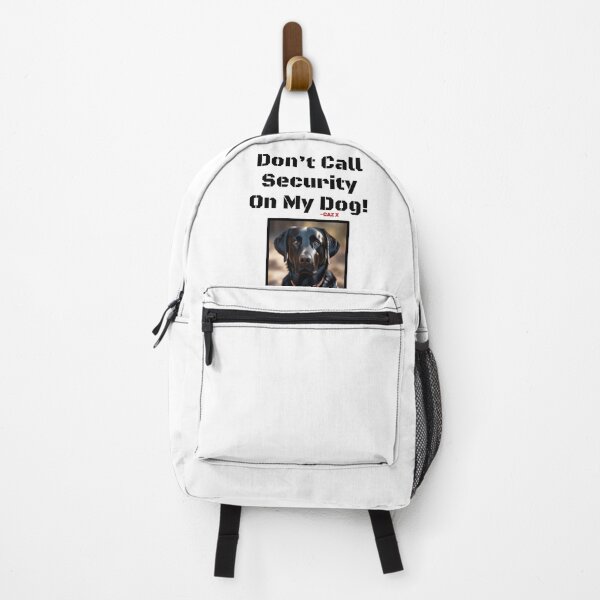 Item preview, CAZ X- "Don't Call Security On My Dog: Black Lab" designed and sold by CazXMerch.
