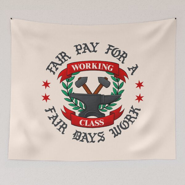 Item preview, Fair Pay For A Fair Days Work - Working Class Traditional American Flash designed and sold by Picket Club.