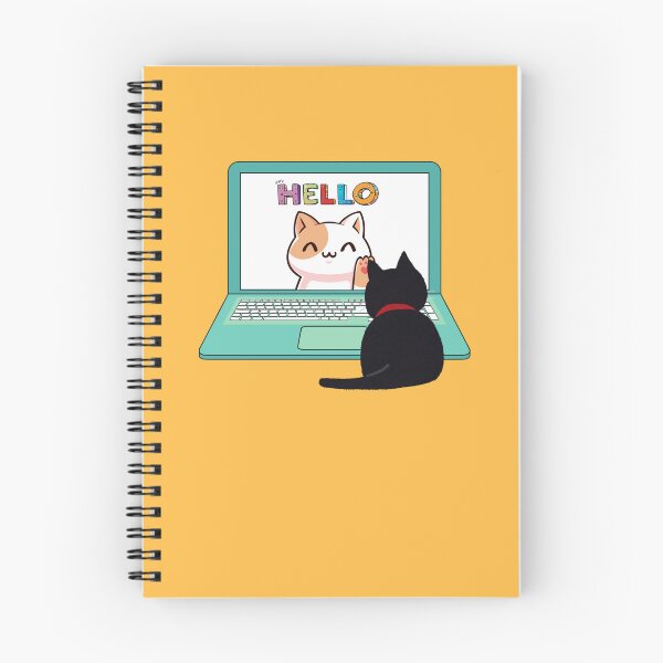Item preview, Hello black kitten designed and sold by BigfeetLittlepaws.