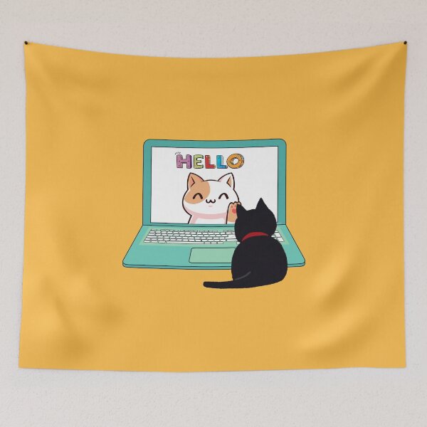 Item preview, Hello black kitten designed and sold by BritishDelights.