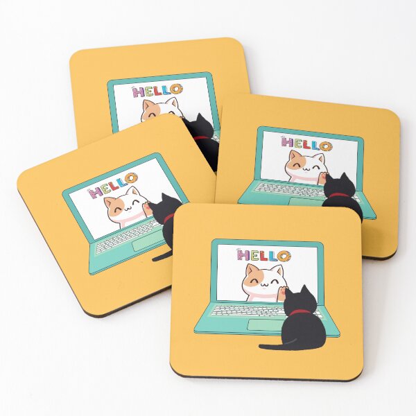 Item preview, Hello black kitten designed and sold by BritishDelights.