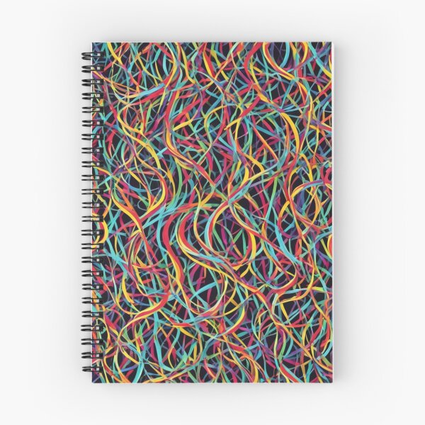 Artikelvorschau, Abstraktes buntes String-Art-Muster entworfen und verkauft von calibrit.