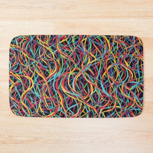 Artikelvorschau, Abstraktes buntes String-Art-Muster entworfen und verkauft von calibrit.