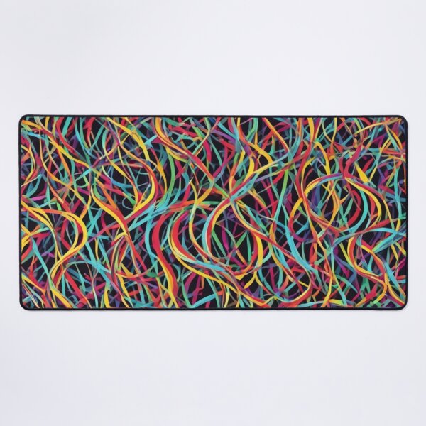 Item preview, Patrón de arte de cuerda colorido abstracto designed and sold by calibrit.