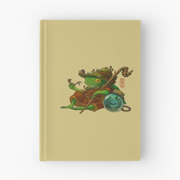 Item preview, wise wizard frog and his son artwork asian style designed and sold by DingHuArt.