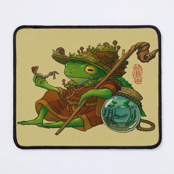 Artikelvorschau, Weiser Zauberer Frosch und sein Sohn Kunstwerk im asiatischen Stil entworfen und verkauft von DingHuArt.