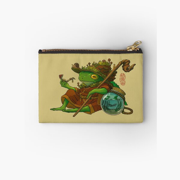 Item preview, wise wizard frog and his son artwork asian style designed and sold by DingHuArt.