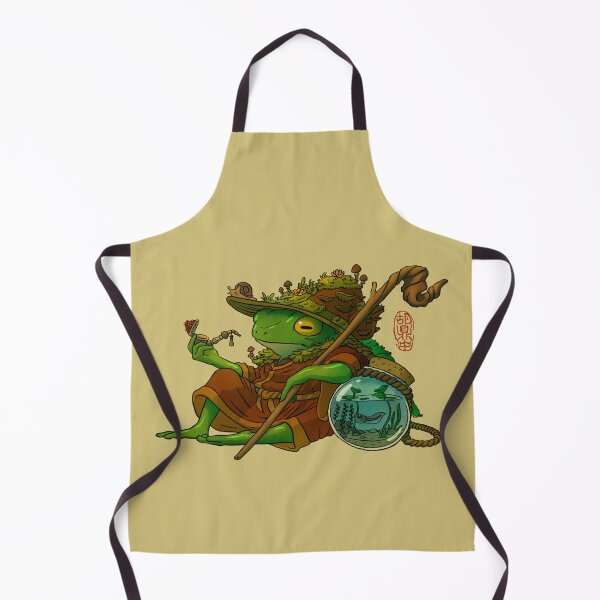 Item preview, wise wizard frog and his son artwork asian style designed and sold by DingHuArt.