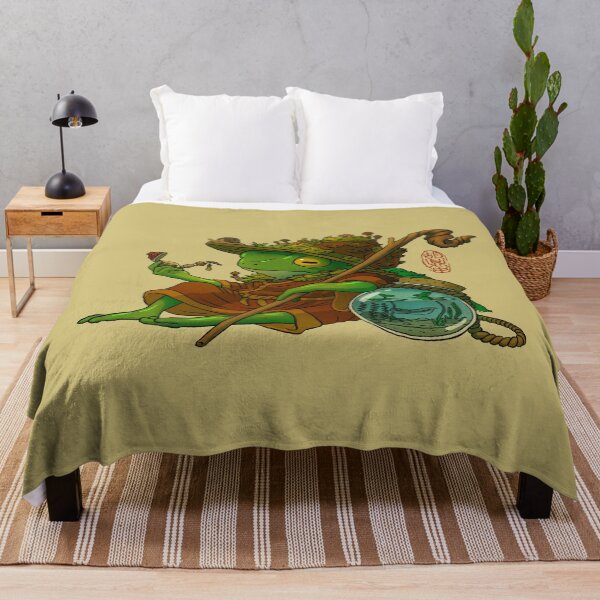 Item preview, wise wizard frog and his son artwork asian style designed and sold by DingHuArt.