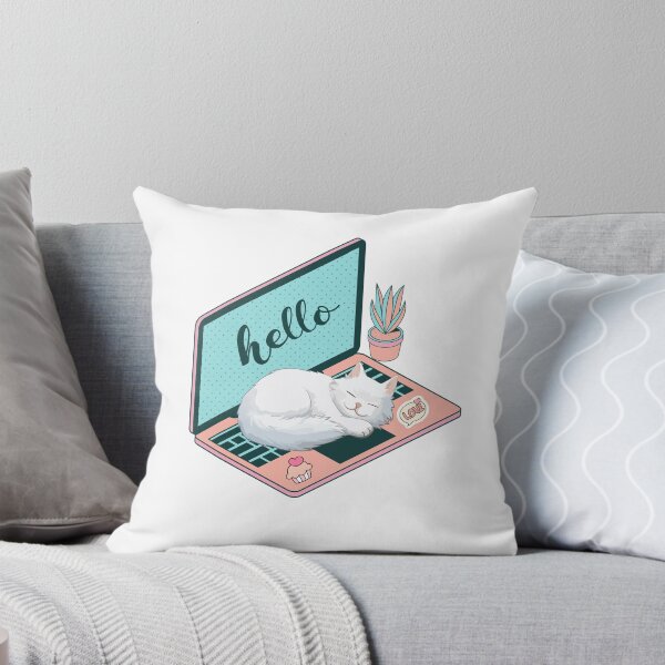 Item preview, Hello white cat designed and sold by BritishDelights.
