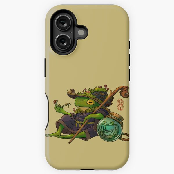Item preview, wise wizard frog and his son artwork asian style designed and sold by DingHuArt.