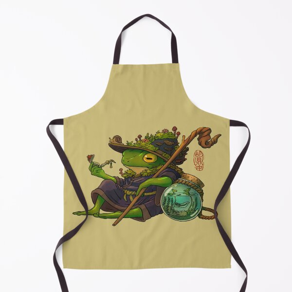 Item preview, wise wizard frog and his son artwork asian style designed and sold by DingHuArt.