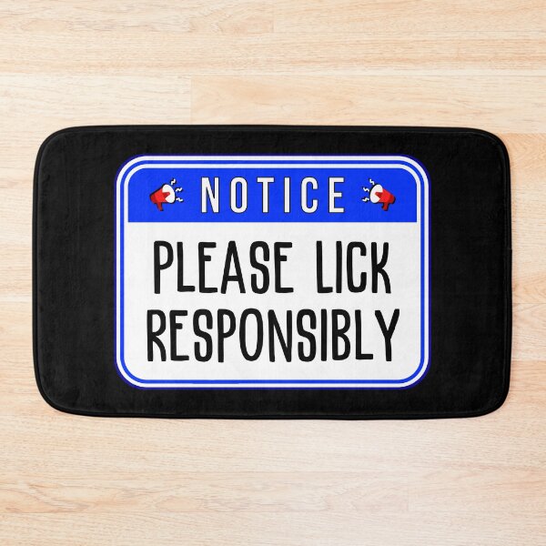 Item preview, NOTICE:  Please Lick Responsibly - funny warning signs designed and sold by DesignsFromTW-S.