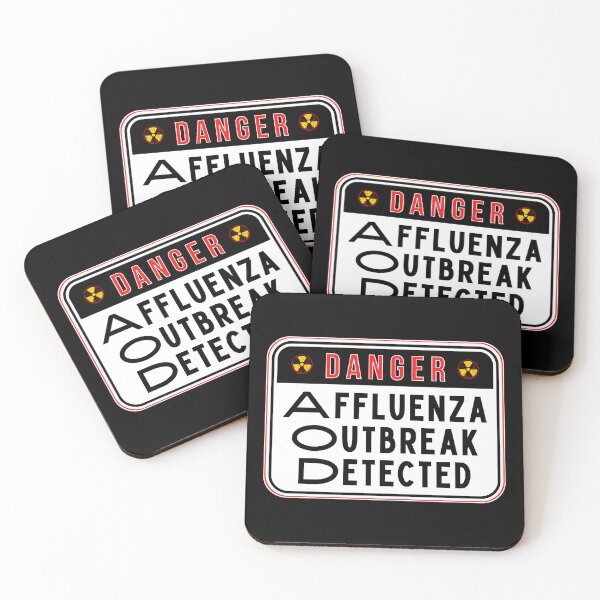 Item preview, DANGER:  Affluenza Outbreak Detected - funny warning signs designed and sold by DesignsFromTW-S.