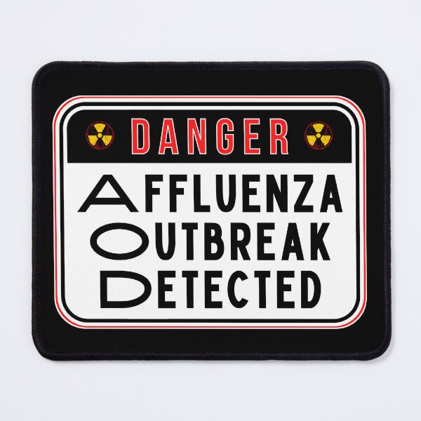 Item preview, DANGER:  Affluenza Outbreak Detected - funny warning signs designed and sold by DesignsFromTW-S.