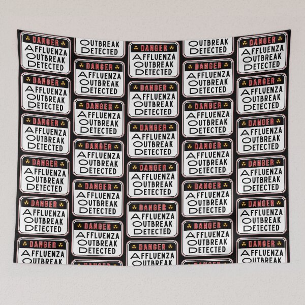 Item preview, DANGER:  Affluenza Outbreak Detected - funny warning signs designed and sold by DesignsFromTW-S.