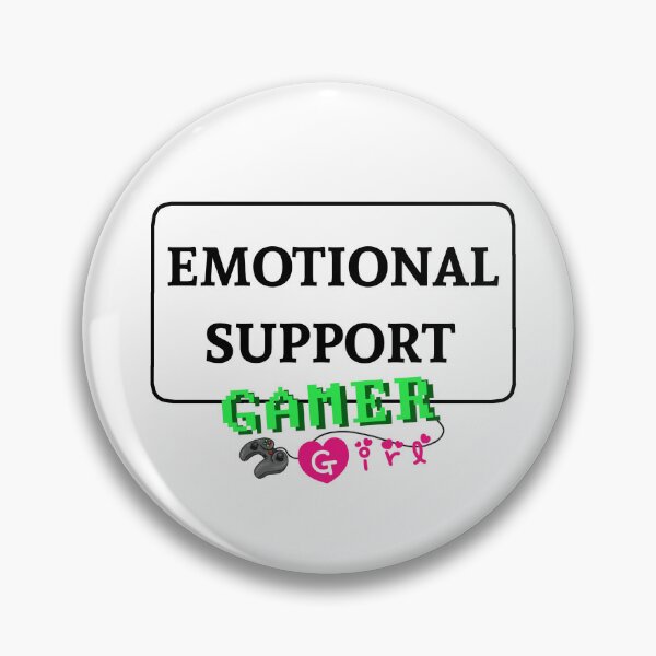 Item preview, Emotional Support Gamer Girl Alt designed and sold by Robin-The-Moth's room full of lamps.