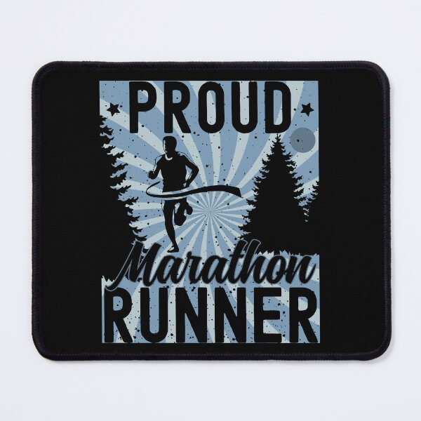 Item preview, Proud Marathon Runner | Male Marathon Runner - Blue designed and sold by PearlMoonGrapes.