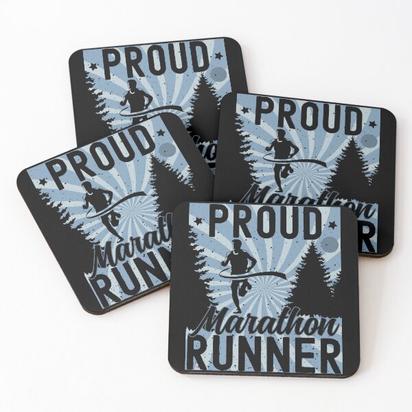 Item preview, Proud Marathon Runner | Male Marathon Runner - Blue designed and sold by PearlMoonGrapes.