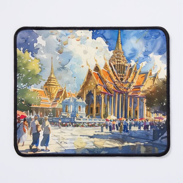 Artikelvorschau, Ein Aquarelldesign von Bangkok – Thailand entworfen und verkauft von Sketch-Shack.