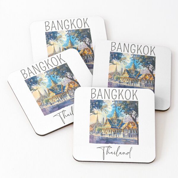 Item preview, A Watercolor Design of Bangkok - Thailand designed and sold by Sketch-Shack.