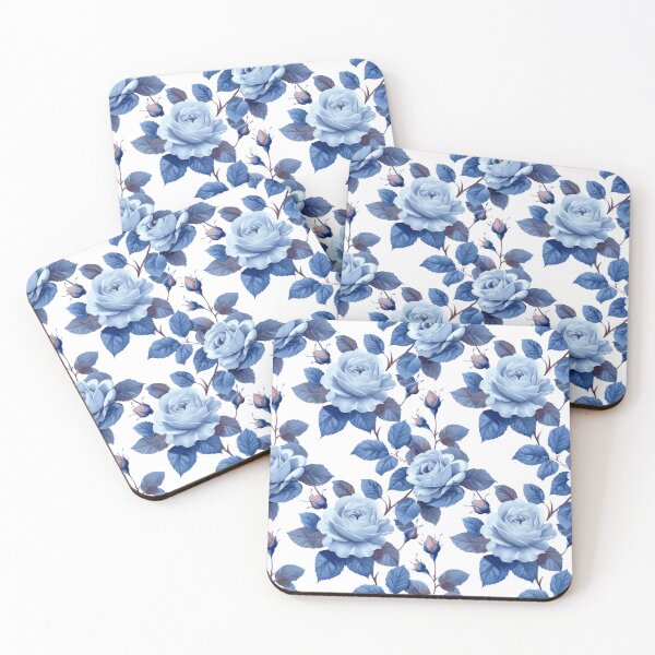 Item preview, "A Rose in Blue" designed and sold by DesignVistaHub.