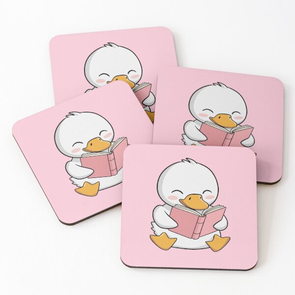 Item preview, Cute Duck Reading A Book designed and sold by BookWishEra.