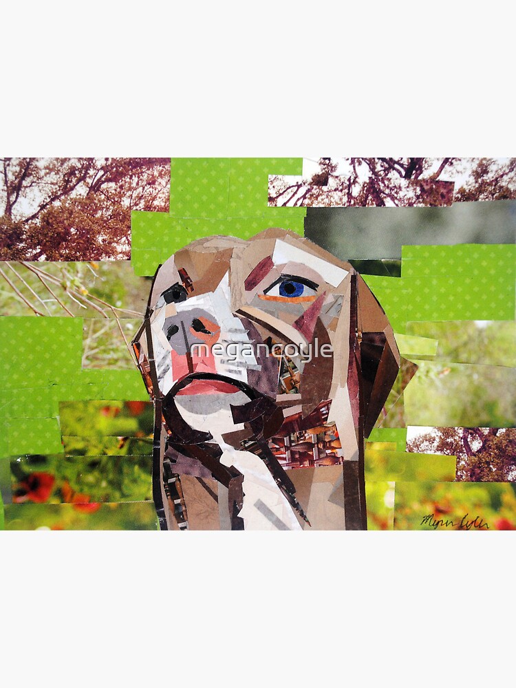 Thumbnail 2 of 2, Art Board Print, The Distracted Pit Bull designed and sold by megancoyle.