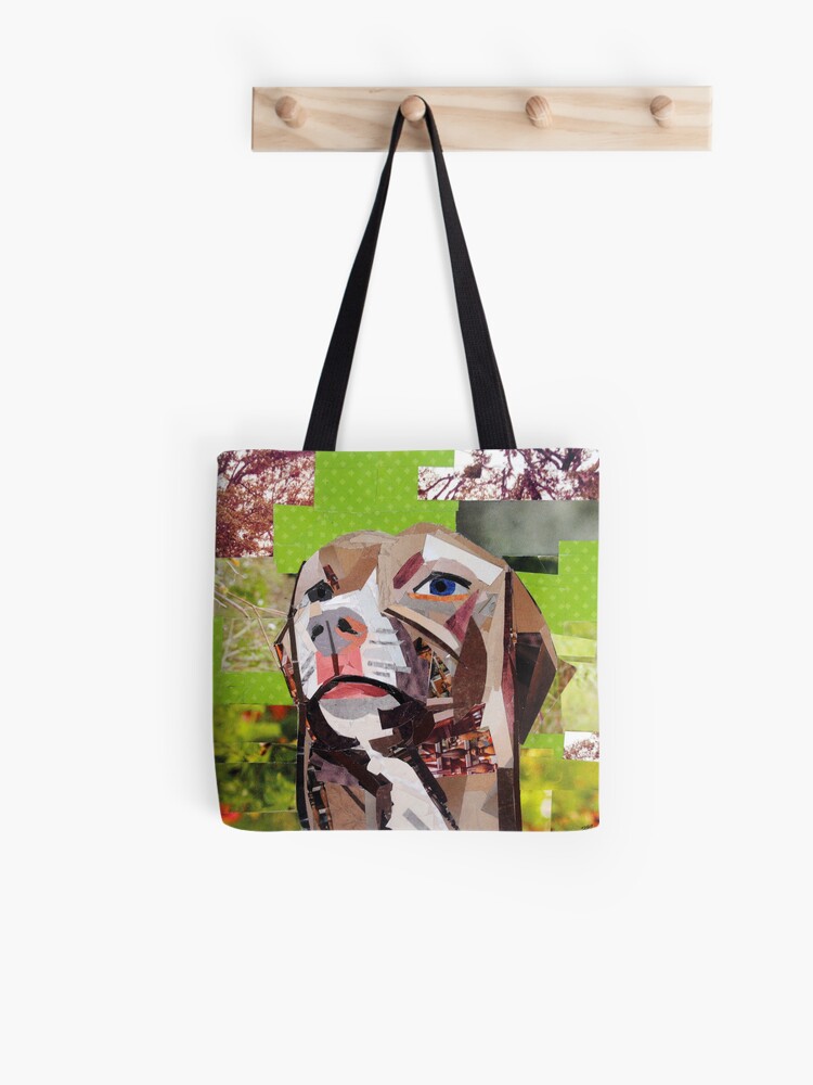 Thumbnail 1 of 2, Tote Bag, The Distracted Pit Bull designed and sold by megancoyle.