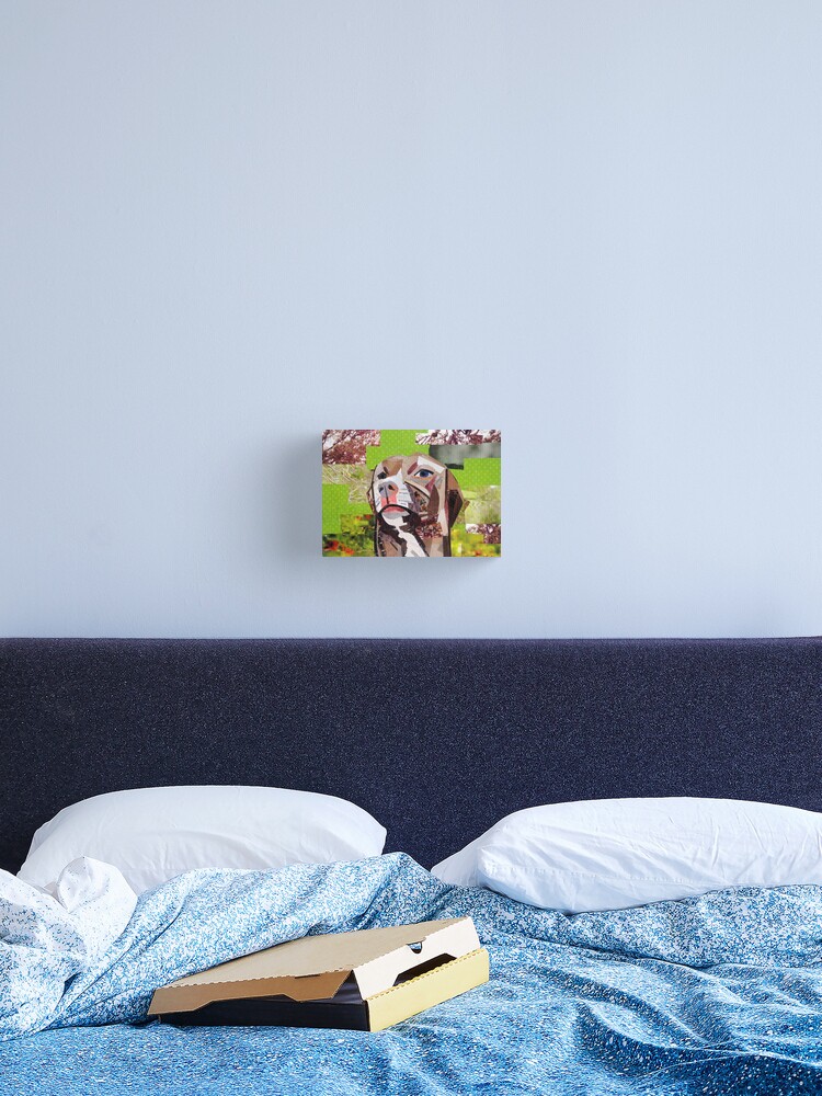 Thumbnail 1 of 3, Canvas Print, The Distracted Pit Bull designed and sold by megancoyle.