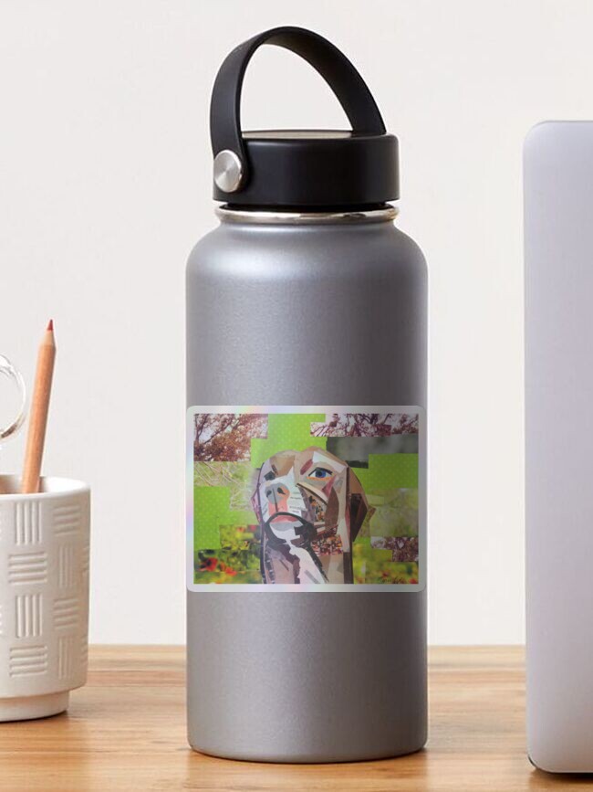 Thumbnail 1 of 4, Sticker, The Distracted Pit Bull designed and sold by megancoyle.