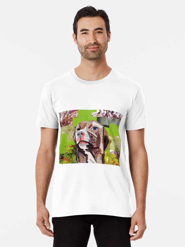 Thumbnail 1 of 6, Premium T-Shirt, The Distracted Pit Bull designed and sold by megancoyle.