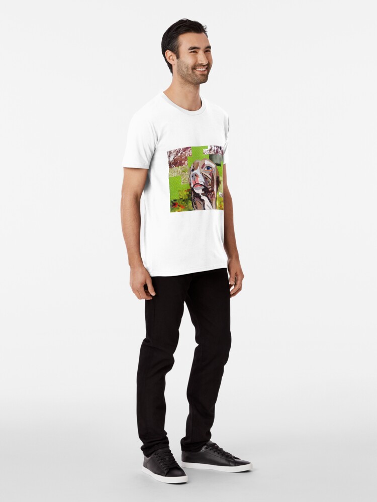 Thumbnail 3 of 6, Premium T-Shirt, The Distracted Pit Bull designed and sold by megancoyle.