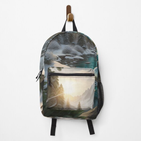 Item preview, Winter Wonderland: Snowy Mountains With Glass Orb Reflection designed and sold by EnchantedVista.