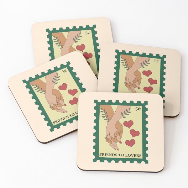 Item preview, Stamp Friends To Lovers Romance Book Club Book Trope designed and sold by BookWishEra.