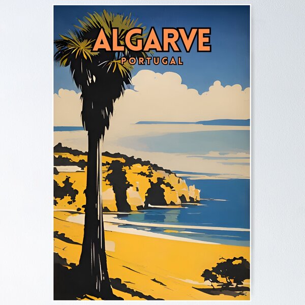 Artikel-Vorschau von Algarve Portugal Retro, designt und verkauft von ZionPosteria.