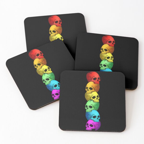 Item preview, Rainbow skulls designed and sold by Holly Pierson.