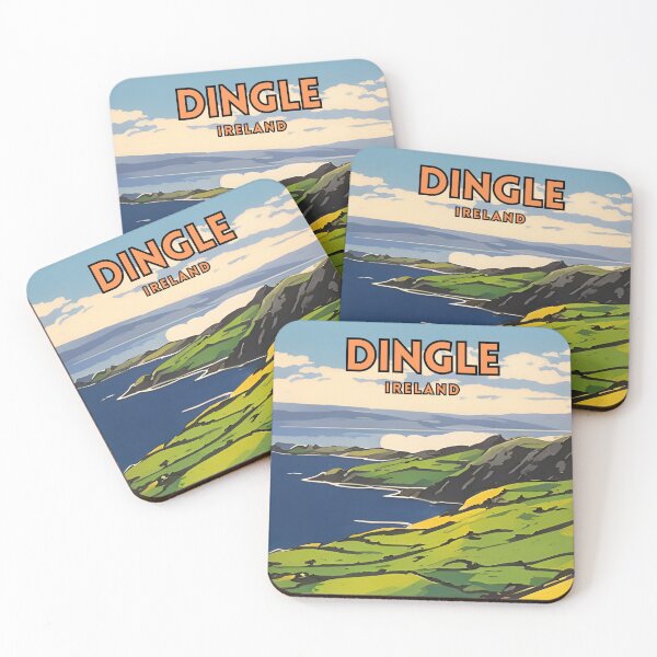 Item preview, Dingle Ireland Vintage Travel Poster designed and sold by ZionPosteria.
