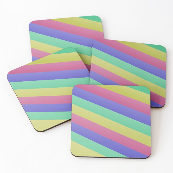 Item preview, Rainbow Multiple Color Transition Striped Lines Diagonal Bars designed and sold by Alchemy-A-La-G.