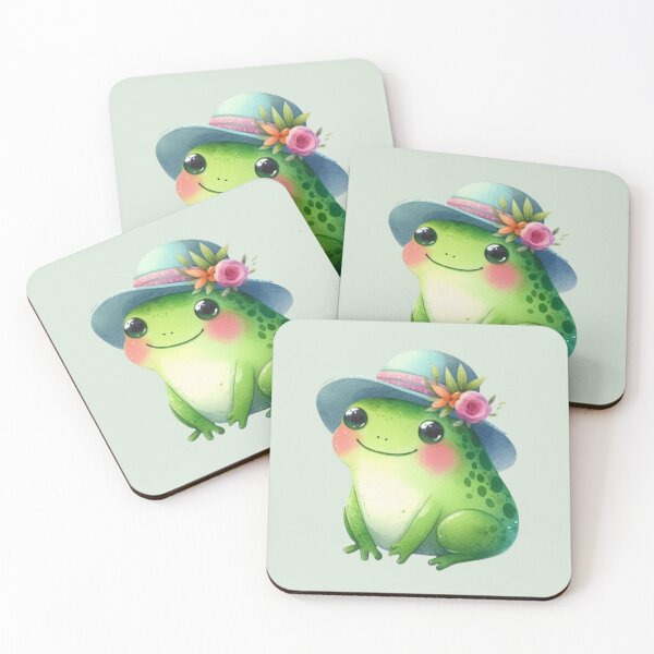 Item preview, cute frog designed and sold by BeNazzArt.