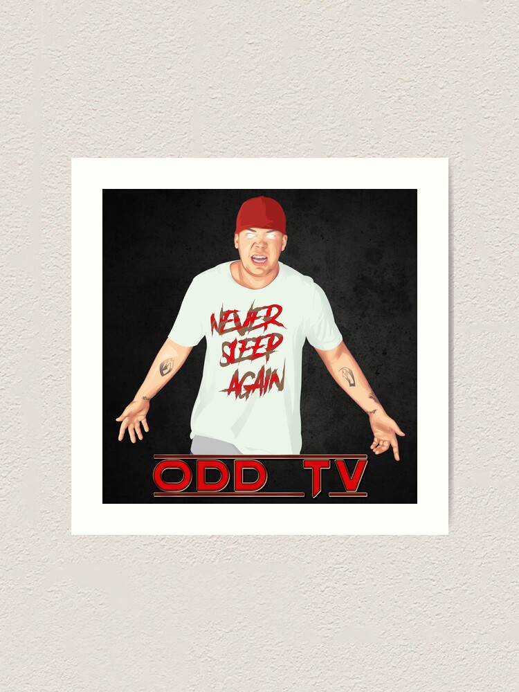 Alternate view of Super ODD TV - Never Sleep Again  Art Print