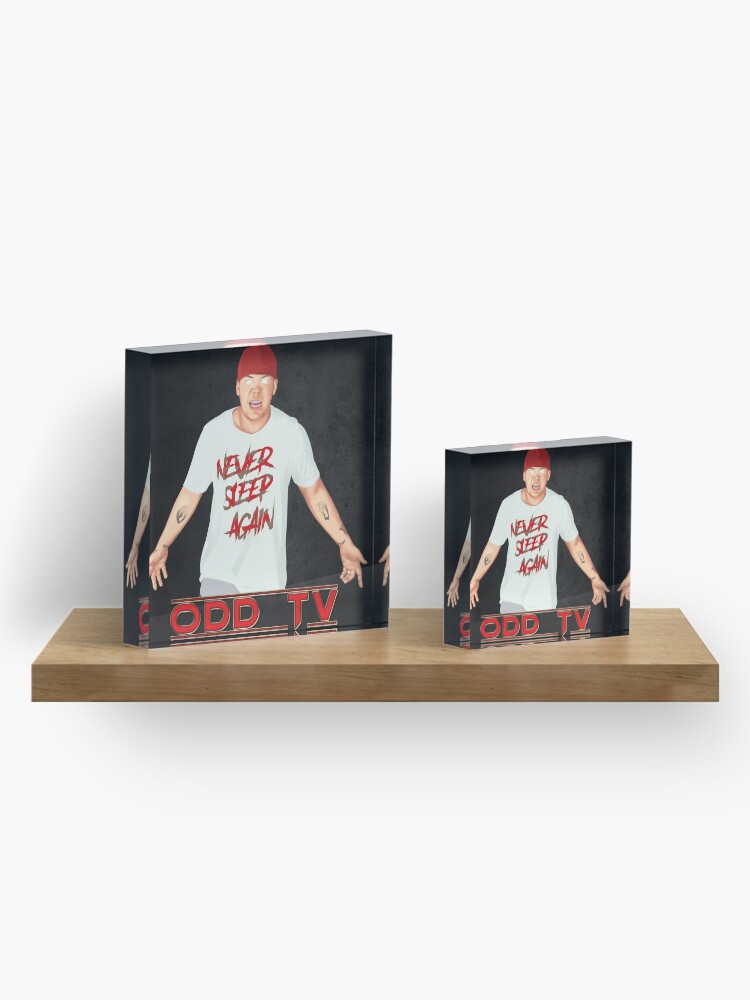 Alternate view of Super ODD TV - Never Sleep Again Acrylic Block