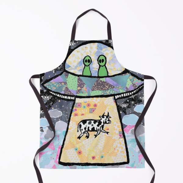 Item preview, UFO and Cow Collage designed and sold by BleedStainArt.