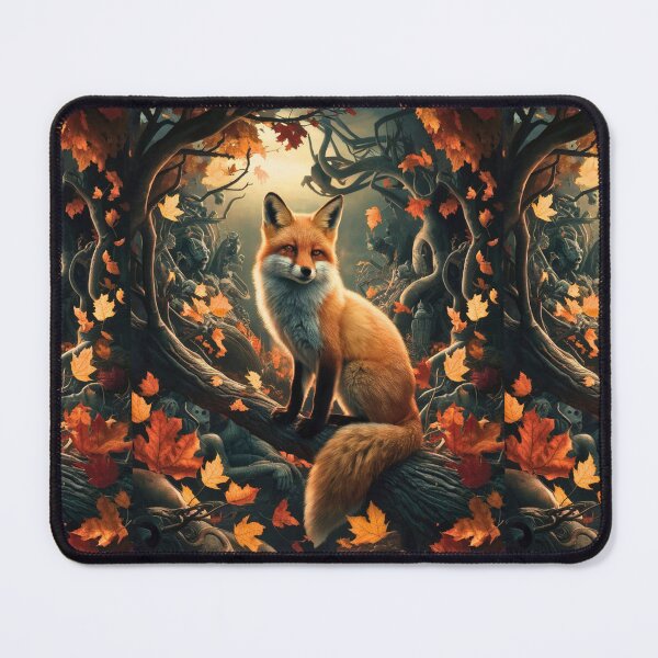 Item preview, Fox Portrait. Autumn fox, fall fox, vintage fox, fox painting, Hieronymus Bosch style designed and sold by FoxVibes.