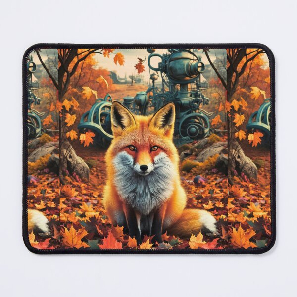 Item preview, Fox Portrait. Autumn fox, fall fox, vintage fox, fox painting, Hieronymus Bosch style designed and sold by FoxVibes.