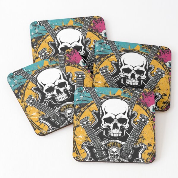 Item preview, Rock Club Skulls Rocker Vintage Abstract designed and sold by TheDarkWardrobe.